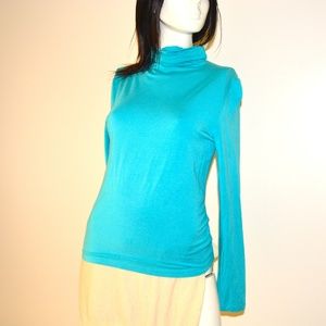 Jones New York Signature Turquoise Turtleneck